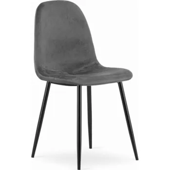 Jídelní židle TRENDIE Sametová židle Lagos šedá