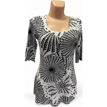 Dámská tunika Halenka DUSIPA, Barva Bílá, Velikost M40 , Materiál 96% Viskoza 4% Lycra