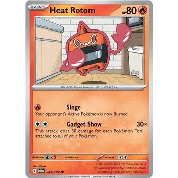 Sběratelská karetní hra Heat Rotom 043/182 - Destined Rivals Typ karty: Non-Holo