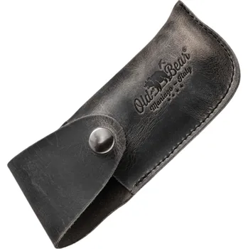 Pouzdro na nůž Pouzdro Old Bear z MAZANÉ kůže, barva antracit (vhodné pro velikosti "L" a "XL") FO.9300/16_D
