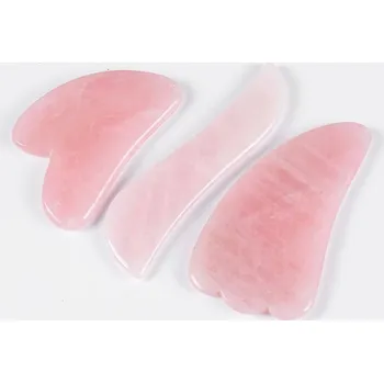 Masáž Gua sha masážní kámen růženín | Masáž obličeje - gua sha ABC