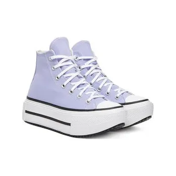 Dámská obuv Plátěnky Converse Chuck Taylor All Star Lift Double Stack A15206C Fialová 37