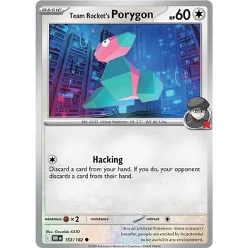 Karetní hra Team Rocket's Porygon 153/182 - Destined Rivals Typ karty: Non-Holo