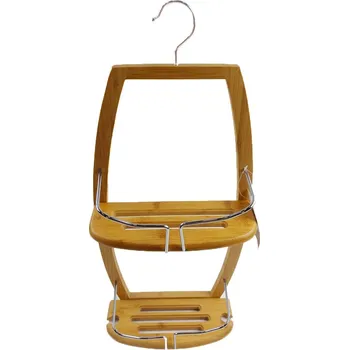 Koupelnový nábytek 5five Simply Smart Koupelnové police pro sprchový kout, bambus - 2 úrovně,