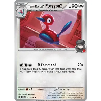 Karetní hra Team Rocket's Porygon2 154/182 - Destined Rivals Typ karty: Reverse Holo