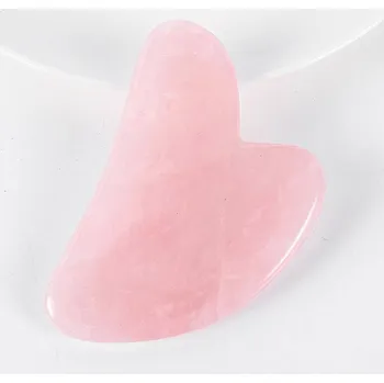 Gua sha masážní kámen růženín | Masáž obličeje - gua sha A