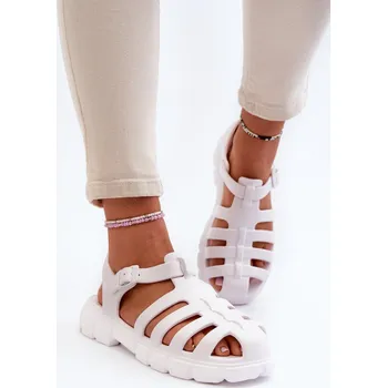 Dámské sandále Dámské pěnové sandály římské Gasaria Barva: Bílá, Velikost: 41