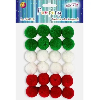 Bambulky kašmírové 25ks mix barev, pr. 2cm