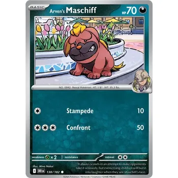 Sběratelská karetní hra Arven's Maschiff 138/182 - Destined Rivals Typ karty: Reverse Holo