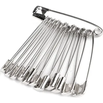 Spínací špendlíky délka 38 mm - nikl (72 svaz.)