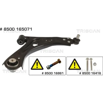 Zavěšení kol Řídicí páka, zavěšení kol Triscan A/S 8500 165071