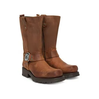 Dámské kozačky Kozačky NEW ROCK M-7610-C2 Hnědá 39