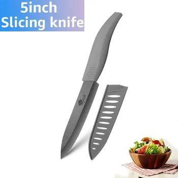 Kuchyňský nůž Keramický nůž pro kuchyň | kuchyňské pomůcky - 5 palců šedá