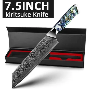 Kuchyňský nůž Damascénský kuchyňský nůž vg10 vrstvený | kuchyňské potřeby, nože - 7,5 kiritsuke