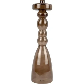 Svícen Svícen Pawn glass XL čokoládově hnědý 39cm Present Time (Barva-čokoládově hnědá)