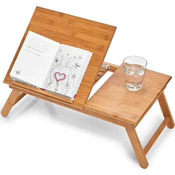 ZELLER Snídaňový stůl, stojan na knihy, 55x33 cm, hnědá