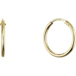 Zlaté 14 karátové náušnice malé kruhy 91A00087