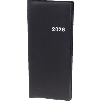 Zápisník Plánovací záznamník 718 měsíční PVC černé
