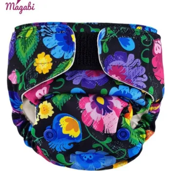 Plenkové kalhoty Magabi PUL SIO Comfort cover S/M (4-10 kg) - Flowers SZ