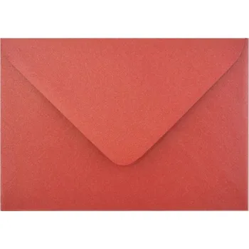 Obálka Obálka C6 114x162mm Metalická, SATIN RED