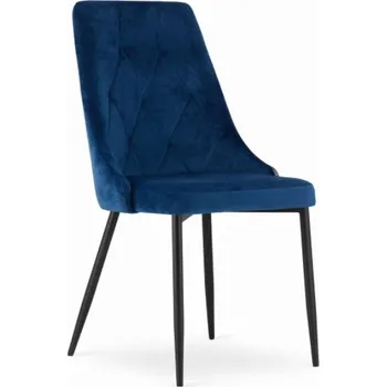 TRENDIE Sametová židle Lima modrá