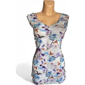 Bílý top PLAVA, Barva Bílá, Velikost XL46, Materiál 96% Viskoza 4% Lycra