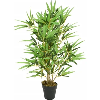 umělá květina vidaXL Umělý bambus 368 listů 80 cm zelený [358967]