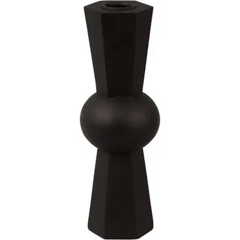 Svícen Svícen Geo Count polyresin černý 20cm Present Time (Barva-černá)