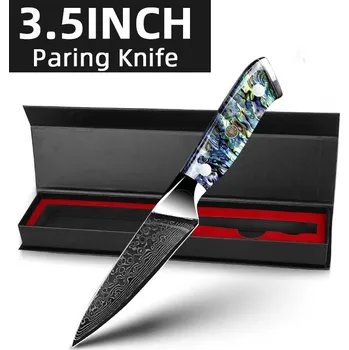 Kuchyňský nůž Damascénský kuchyňský nůž vg10 vrstvený | kuchyňské potřeby, nože - 4palcové odřezávání