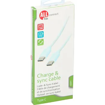 Datový kabel ALLRIDE Connect Nabíjecí kabel C-C konektor 2 A, 120 cm