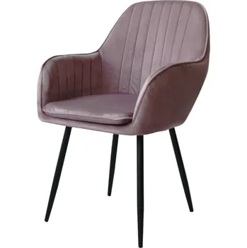 Jídelní židle TRENDIE Sametová židle Warsaw tmavě růžová