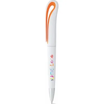 ON-DESIGN Kuličkové pero s otočným mechanismem a klipem TOUCAN s vlastním potiskem Barva: oranžová