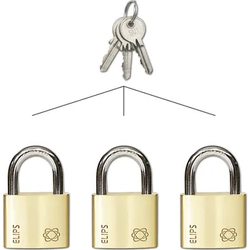 Visací zámek RICHTER CZECH Mosazný visací zámek Richter RV ELIPS.40.SU1