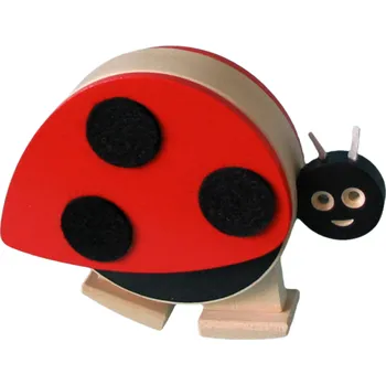 Dřevěná hračka Chodící zvířátko barevné Beruška