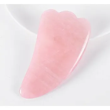 Masáž Gua sha masážní kámen růženín | Masáž obličeje - gua sha B