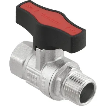 Vodovodní kohout Kulový ventil GOLD 1/2" MF Motýl PN64 PLNOPRŮTOK GRDV01