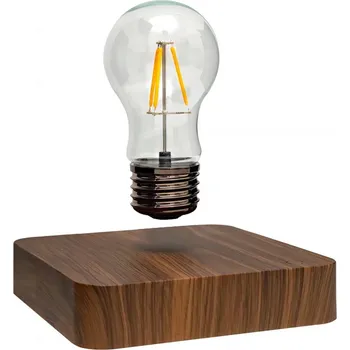 Lampička Levitující magnetická lampa na stůl s LED světlem | stolní dekorace 2 ks - Čtvercový podvozek , EU