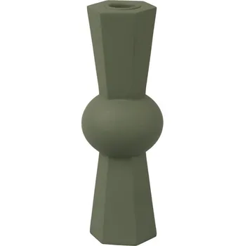 Svícen Svícen Geo King polyresin zelená džungle 22cm Present Time (Barva-zelená)