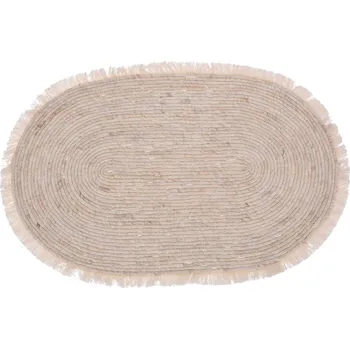 Koberec EH Excellent Houseware Koberec do obývacího pokoje, oválný, listy kukuřice, 80 x 50 cm