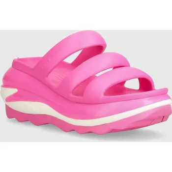 Dámská móda Pantofle Crocs Mega Crush Triple Strap, 39/40, růžová, 43X
