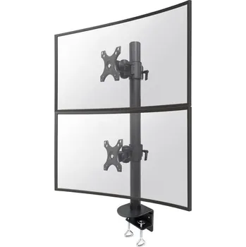 Monitor Neomounts FPMA-D960DVBLACKPLUS/Držák zakřiv. displeje/na stůl/17-49"/svorka/VESA 100X100/nosn. 2x15kg/2 displeje vert./č