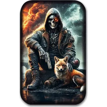 Sběratelství Stříbrný slitek Terminator a Fox, 2 oz (s krabičkou a certifikátem pravosti)