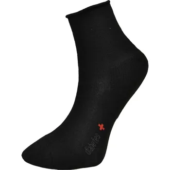 Pánské ponožky Matex ponožky Diabetes/Sensitiv HLF bez lemu 3-377, černá, velikost 47-48