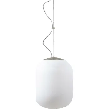 OSMONT TAN62376 TANIA L2 HP závěsné skleněné svítidlo nerez broušená / bílá IP40 3000 K 59W LED