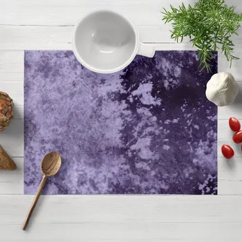 prostírání Dekorační sametové prostírání na stůl Diana DI-006 Tmavě fialové 30x40 cm