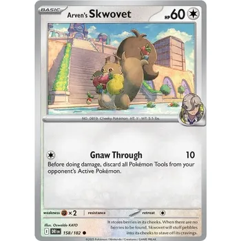 Karetní hra Arven's Skwovet 158/182 - Destined Rivals Typ karty: Reverse Holo