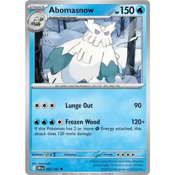 Sběratelská karetní hra Abomasnow 060/182 - Destined Rivals Typ karty: Non-Holo