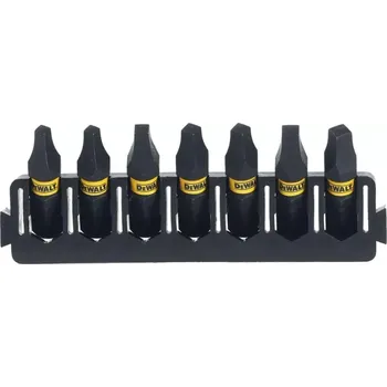 Bit DT70815 DeWALT sada torzních bitů Quadrex SQ 25mm FLEXTORQ, 7ks v liště do ToughCase ((Čtyřhranné hroty) Quadrex SQ)