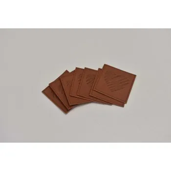 Štítek koženka, Srdce 2 terra (E) (Štítky na oblečení)