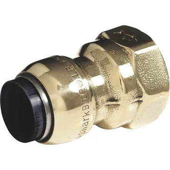 Instalatérský materiál Zásuvný fitink SharkBite přechodová spojka mosaz 22 mm x 3/4" FI SBE112220F
